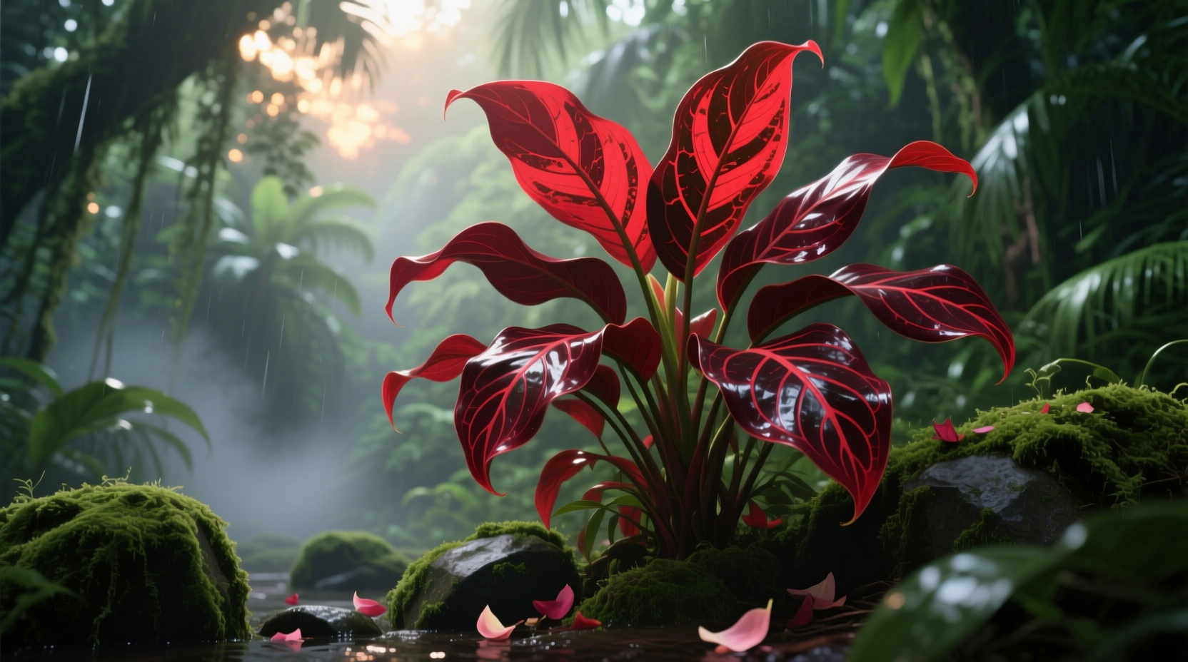 red prayer plants
