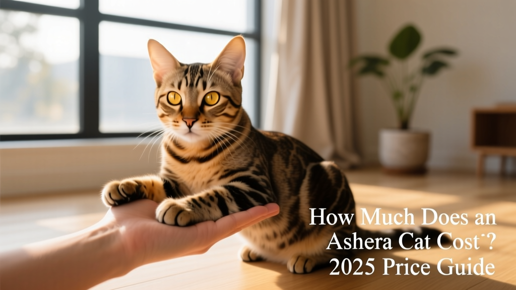 Ashera cat interacting calmly with a human hand, demonstrating its confident yet gentle temperament