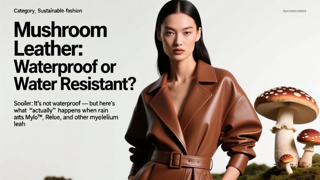 Mushroom Leather: Waterproof or Water Resistant?