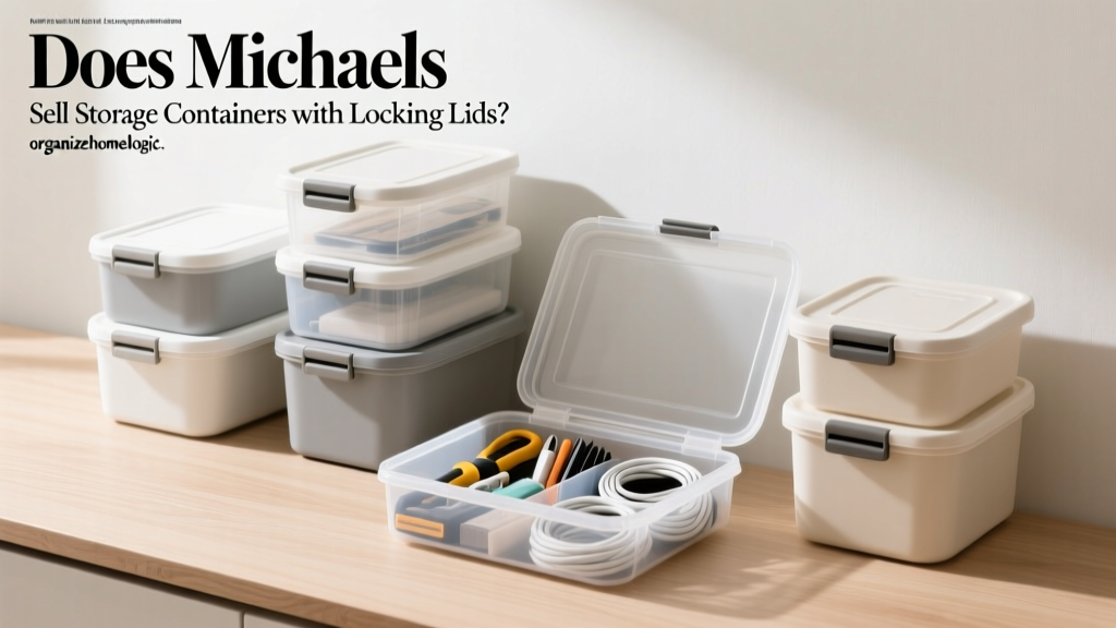 Does Michaels Sell Storage Containers with Locking Lids?