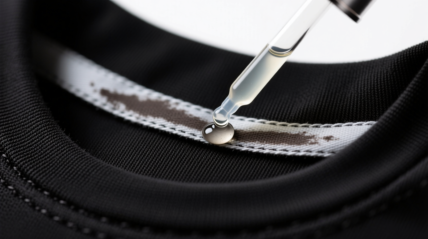 how to remove eyeliner smudges from collar bands