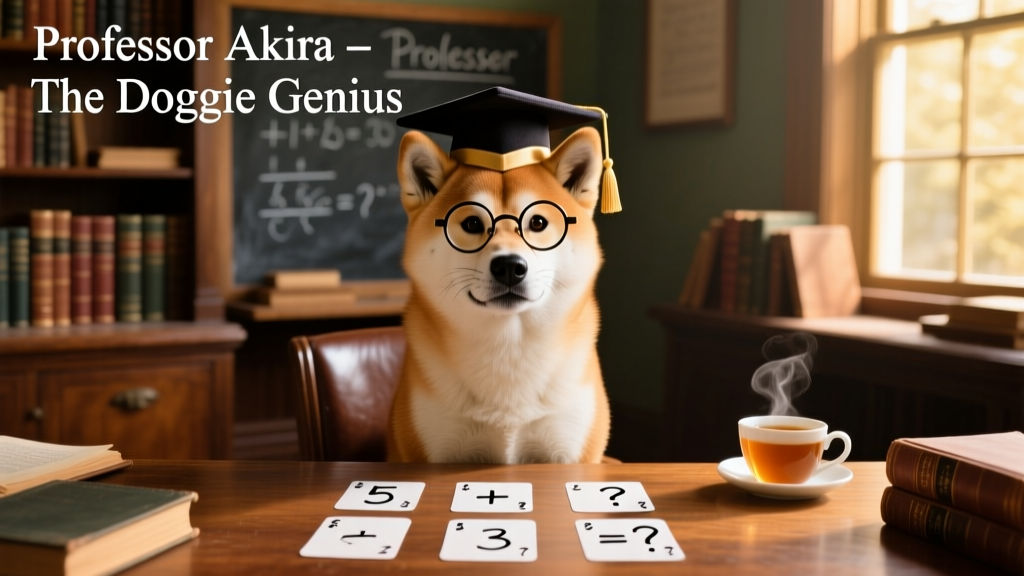 Shiba Inu Named 'Professor Akira' Learns Math Through Flashcards, Is Possibly a Doggie Genius