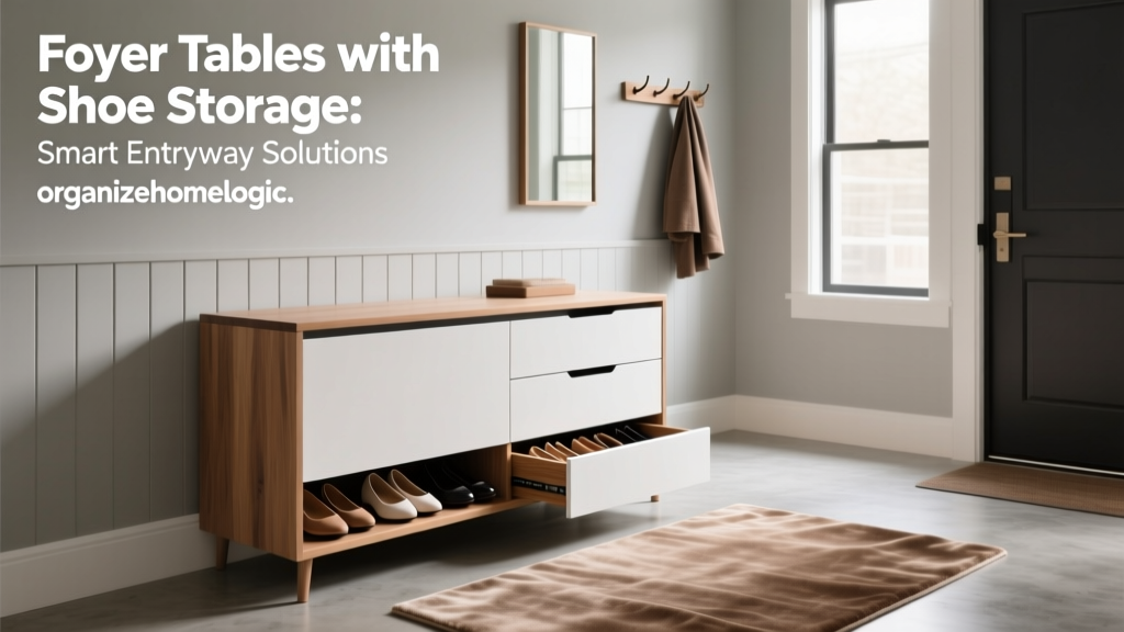 Foyer Tables with Shoe Storage: Smart Entryway Solutions