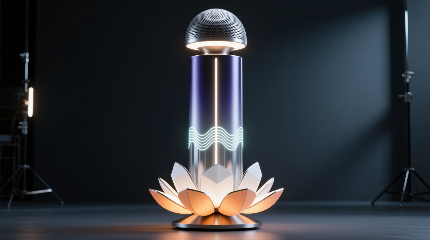 transform a multi light lamp into a speaker tower