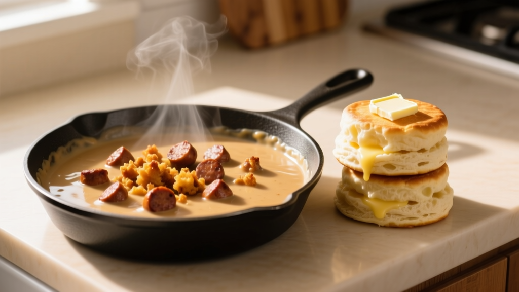 Sausage Gravy: Creamy Biscuits & Gravy in 15 Minutes