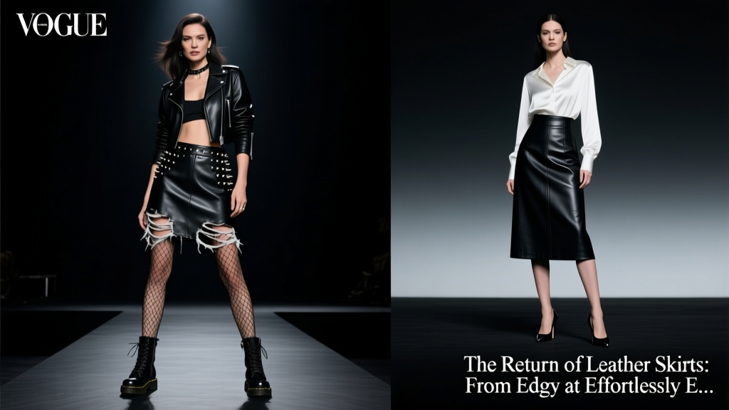 The Return of Leather Skirts: From Edgy to Effortlessly E...