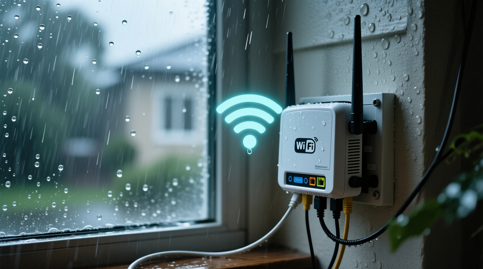 why does my wifi keep disconnecting when it rains