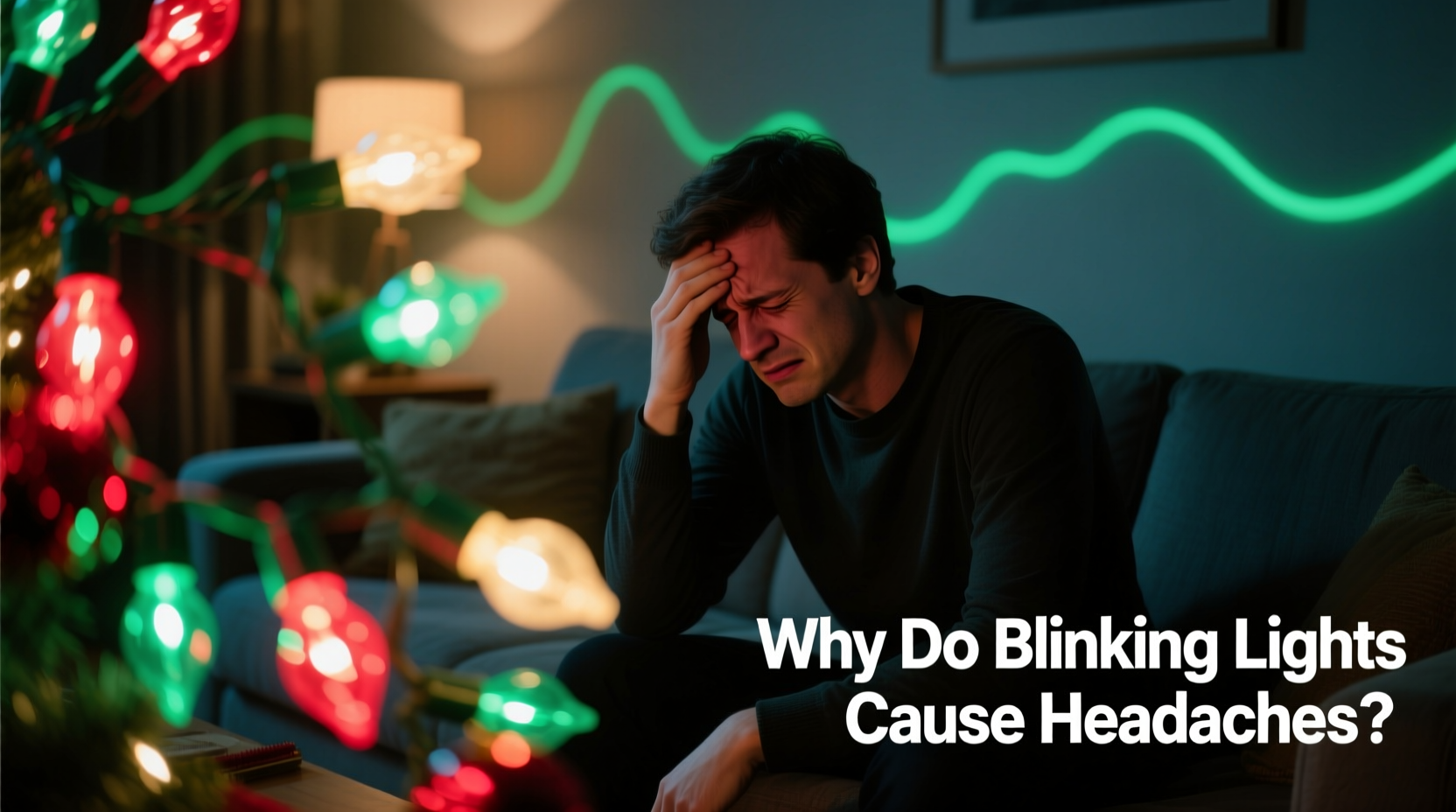 why do blinking christmas lights give me headaches and how to prevent it