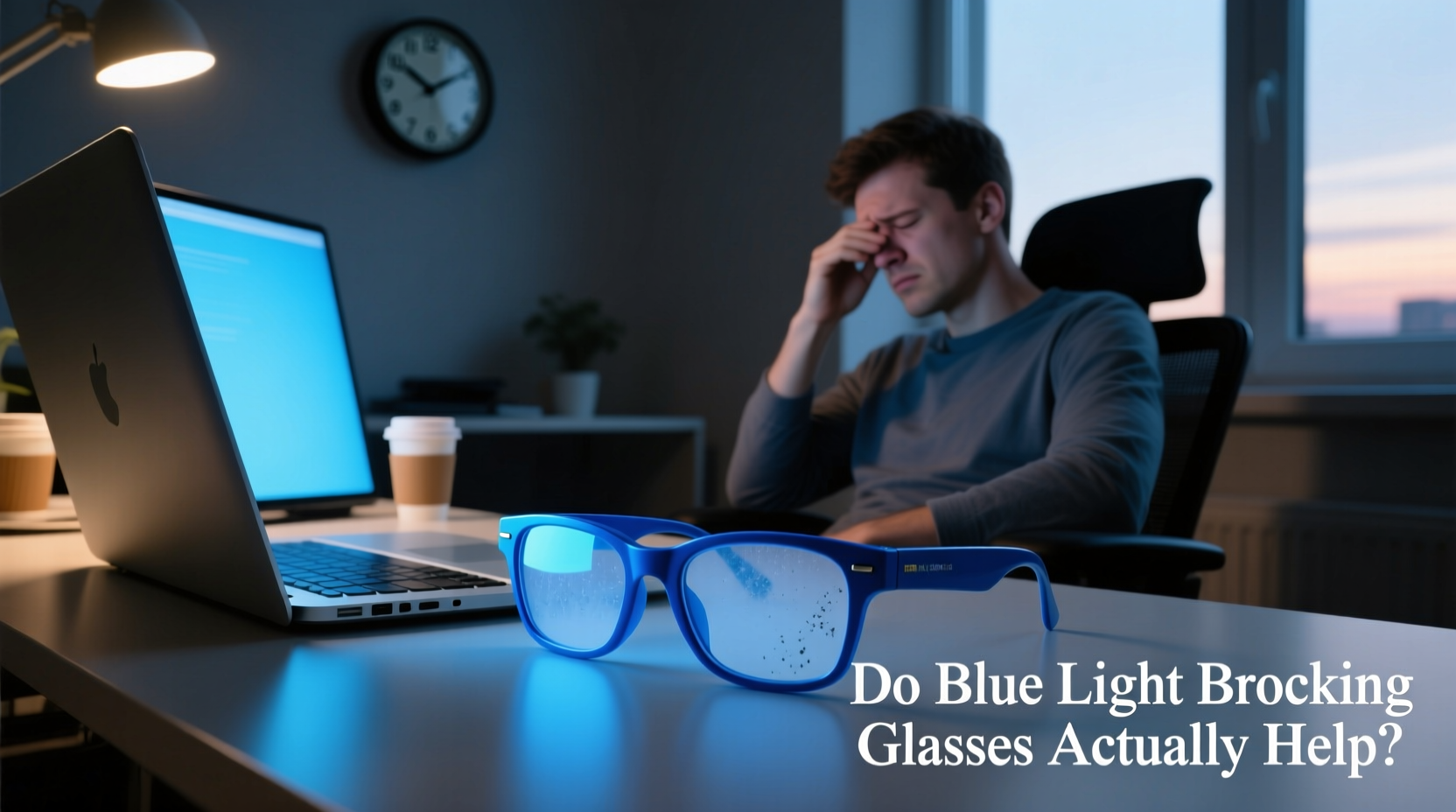 do blue light blocking glasses actually help with eye strain from screens