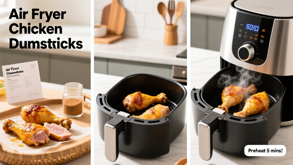 Air Fryer Chicken Drumsticks: Perfect Time & Temp