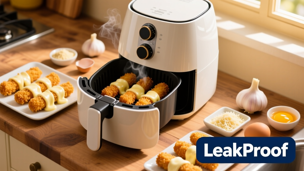 Crispy Air Fryer Cheese Sticks (Leak-Proof!)