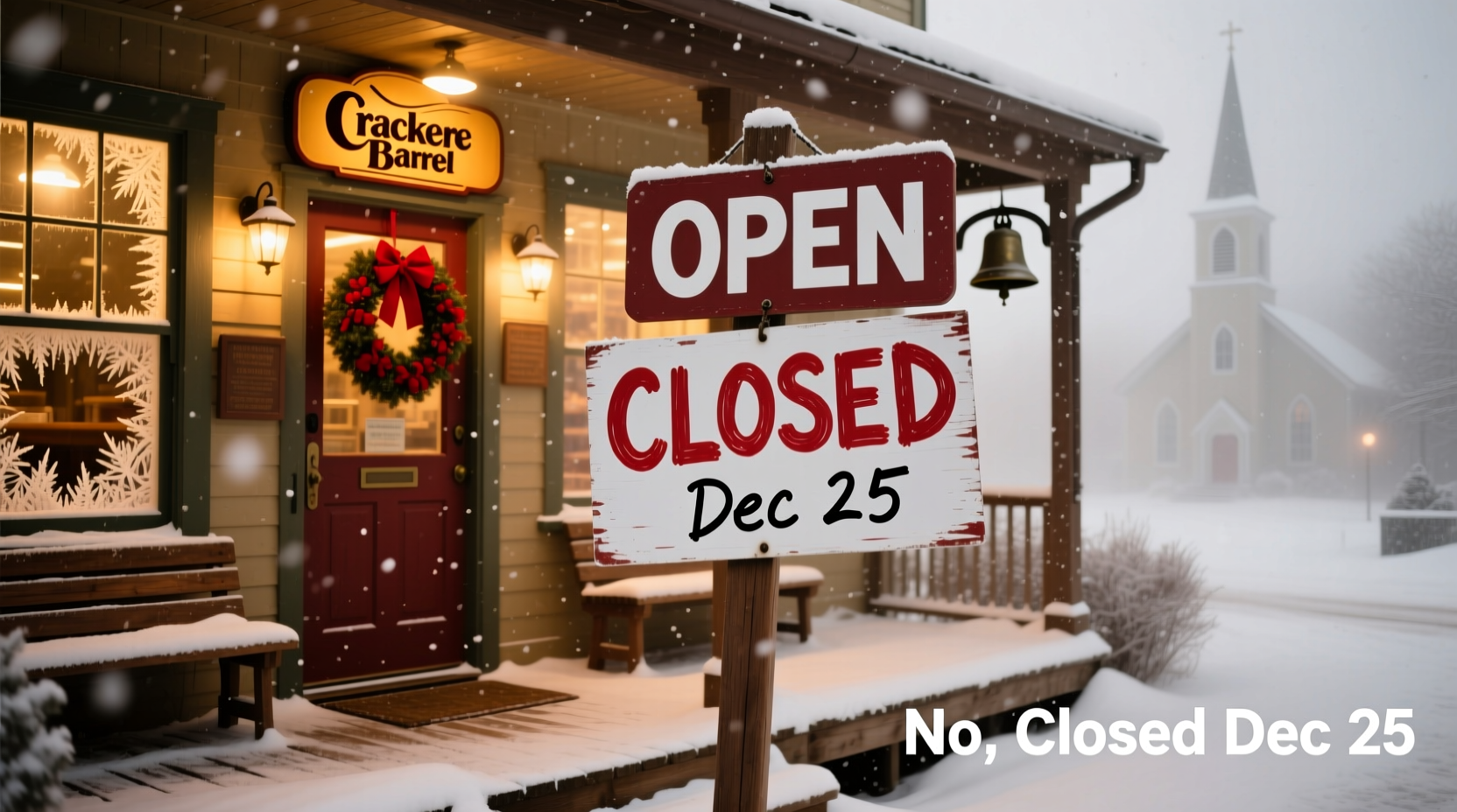 will cracker barrel be open christmas day