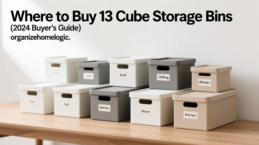 Where to Buy 13 Cube Storage Bins (2024 Buyer’s Guide)