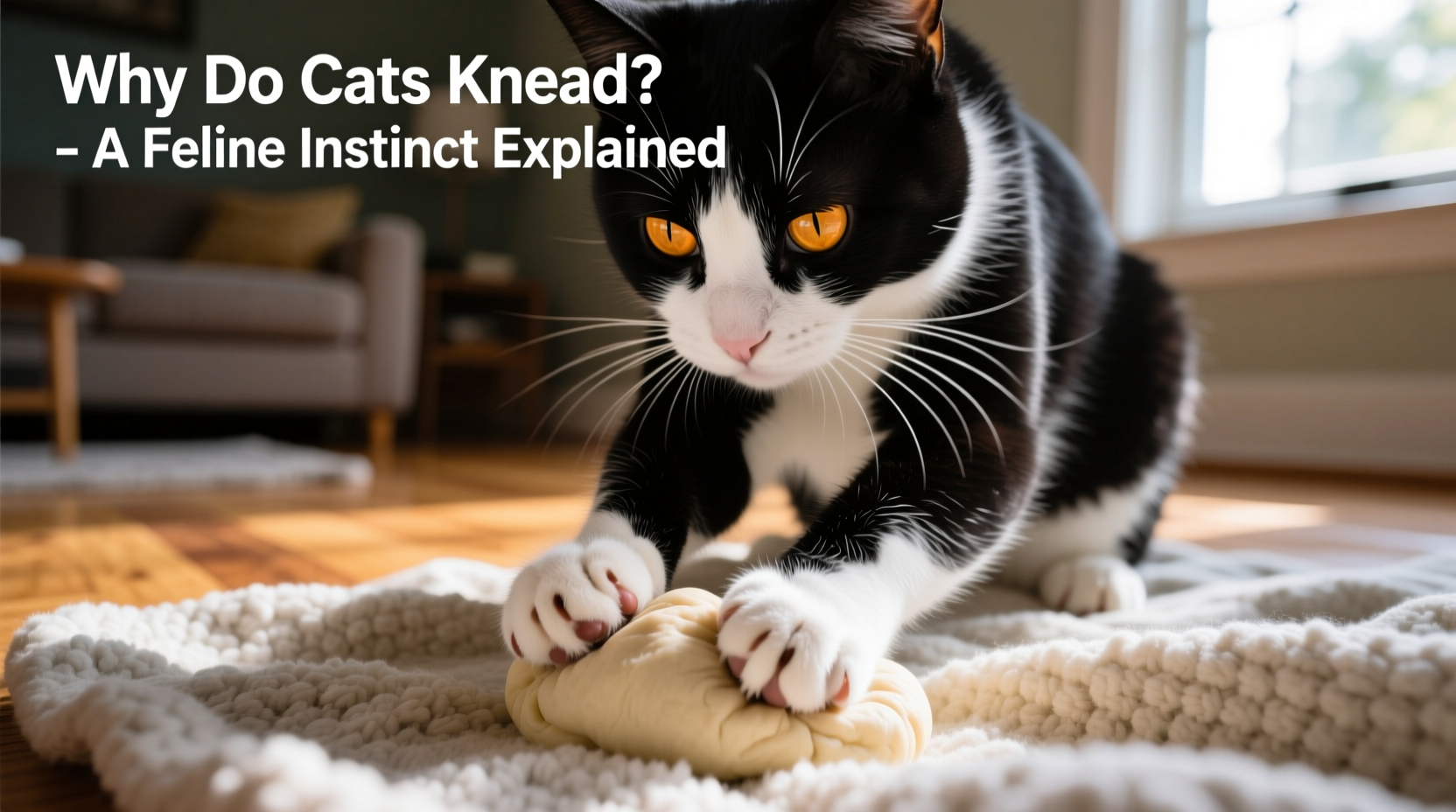 why does my cat knead blankets like dough feline instincts explained