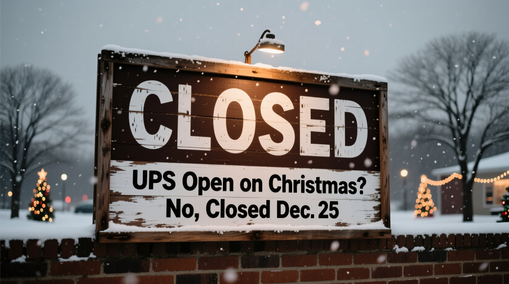 is ups open on christmas