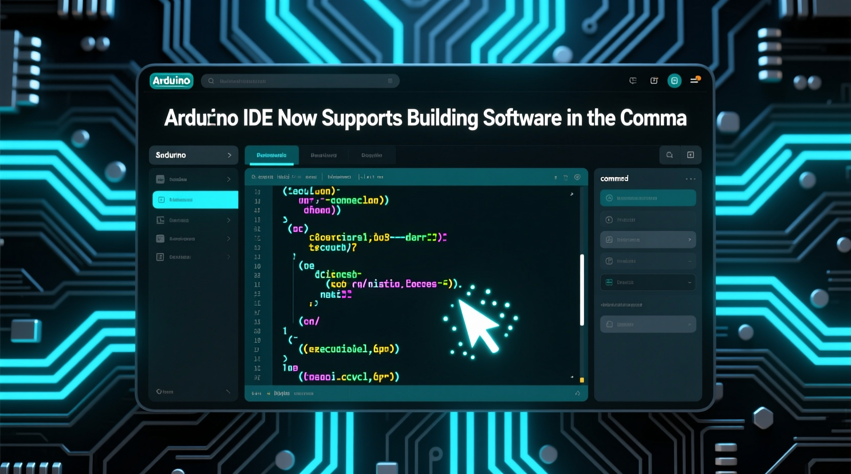 arduino ide now supports building software in the comma