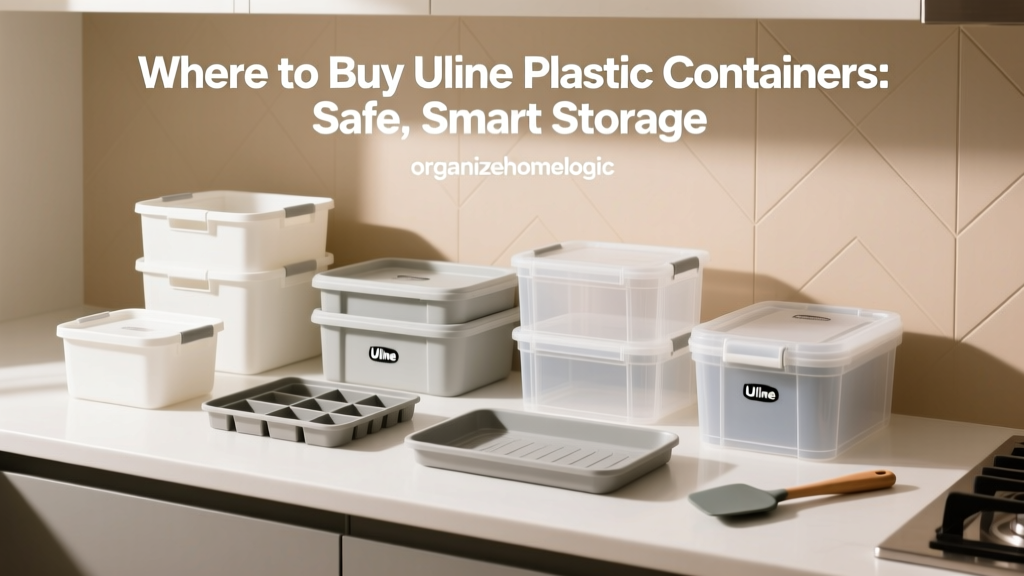 Where to Buy Uline Plastic Containers: Safe, Smart Storage