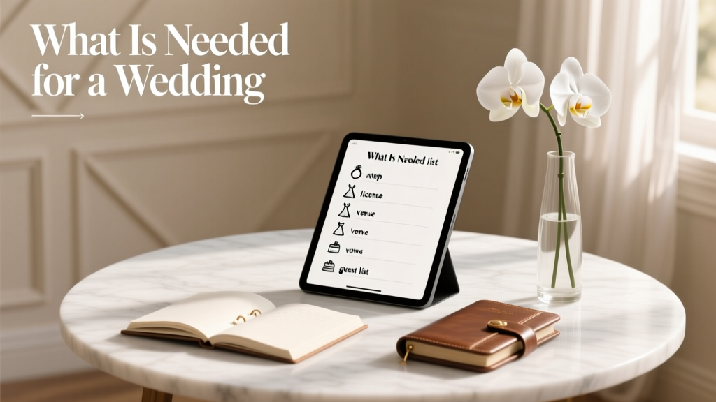 What Is Needed for a Wedding: A Realistic 7-Step Checklist