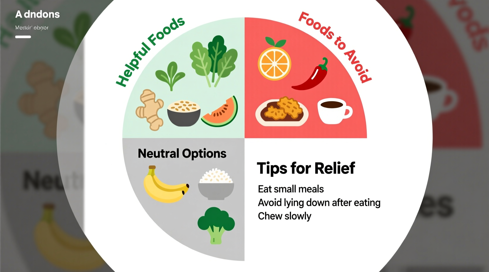 what foods help acid reflux go away