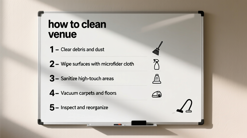 How To Clean a Venue: A Practical, Step-by-Step Protocol for Event Professionals