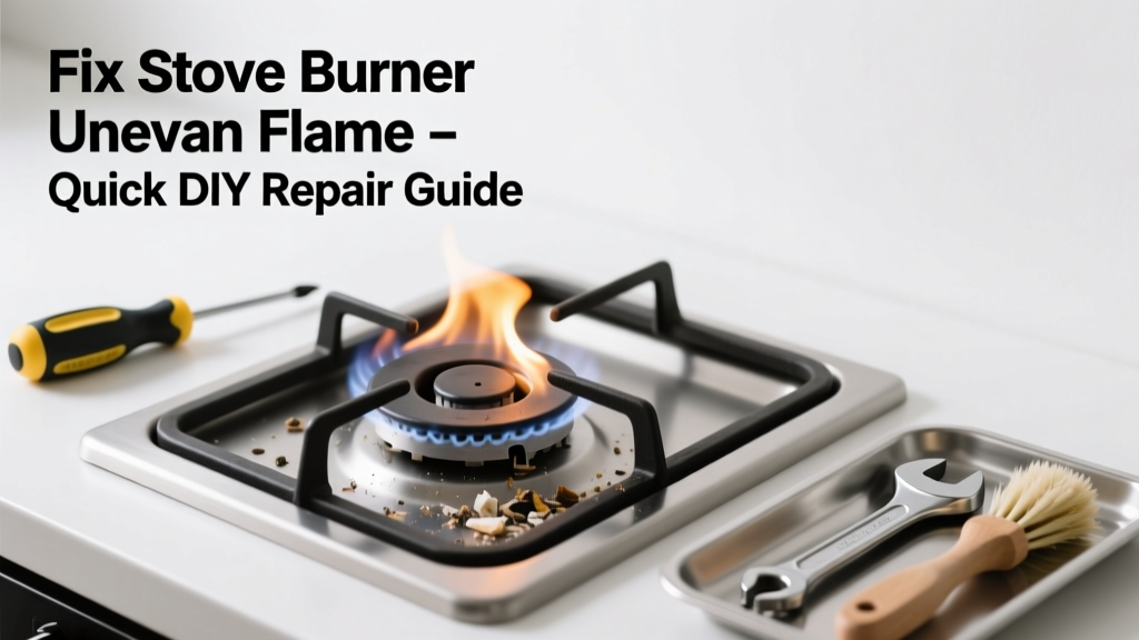 Fix Stove Burner Uneven Flame: Quick DIY Repair Guide