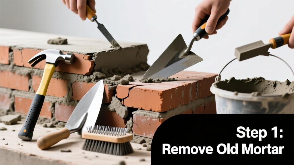 Fix Noisy Crumbling Brick Mortar: Step-by-Step Repair