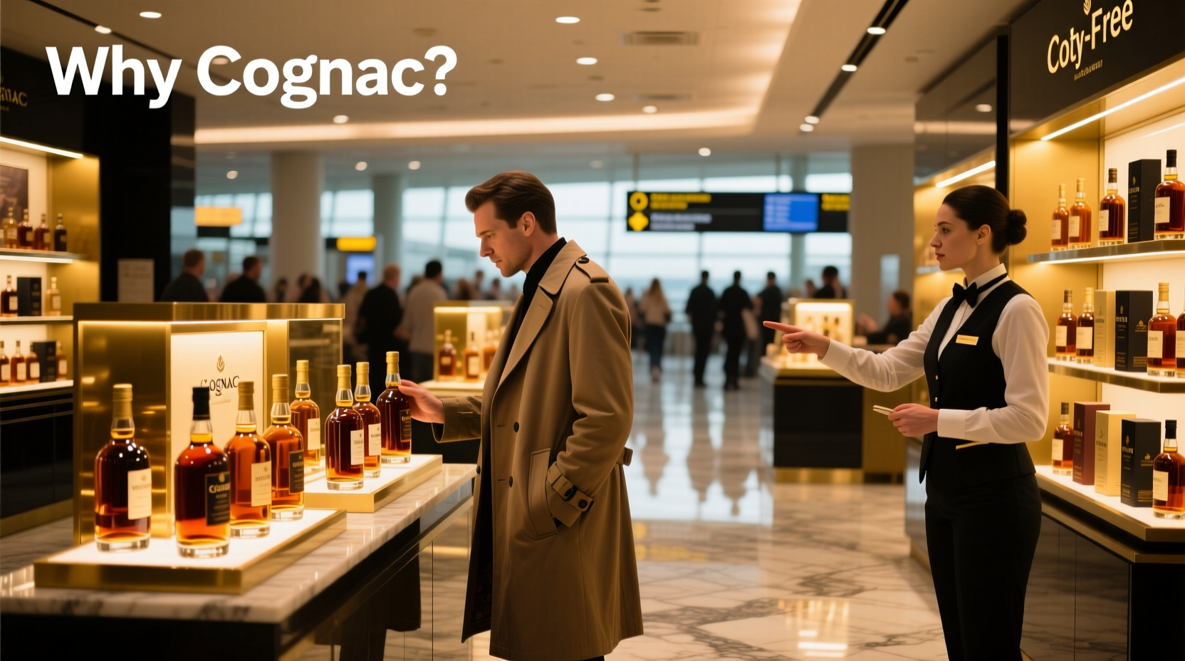 why do airport duty-free shops push expensive cognac so hard