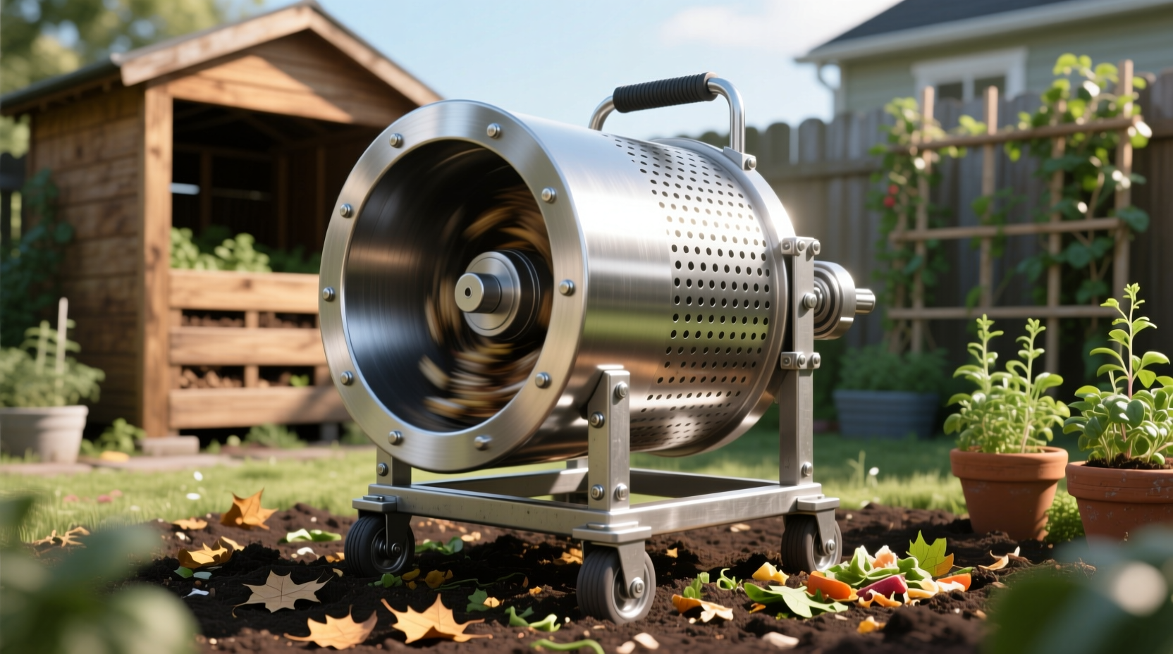 build a tumbling composter