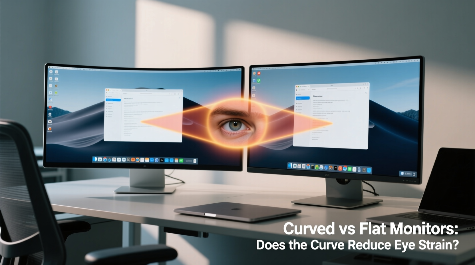 curved vs flat monitors does the curve actually help eye strain
