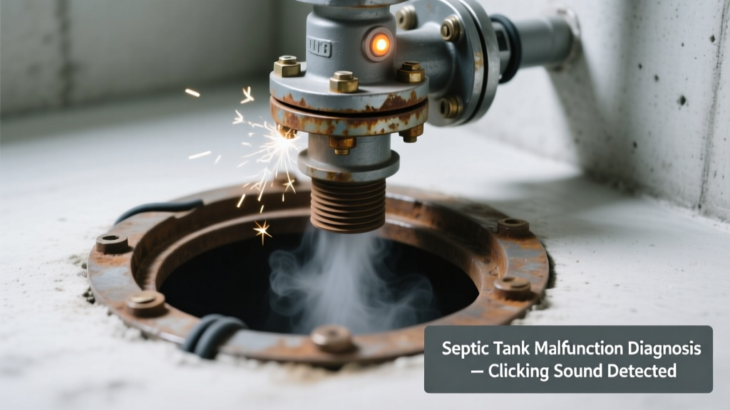 Septic Tank Smell with Clicking Sound: Quick Diagnosis