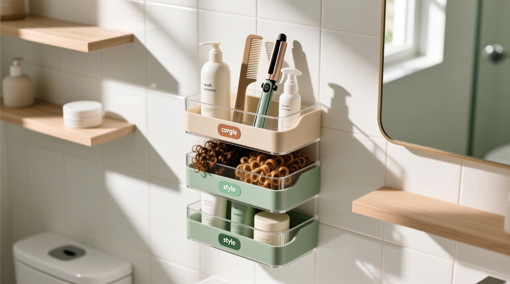 curly hair closet organization tips