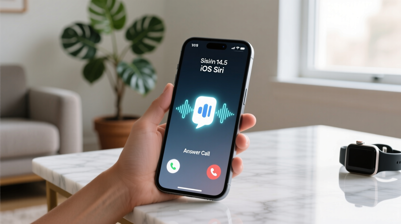 use siris ios 14 5 update to answer calls with your voi
