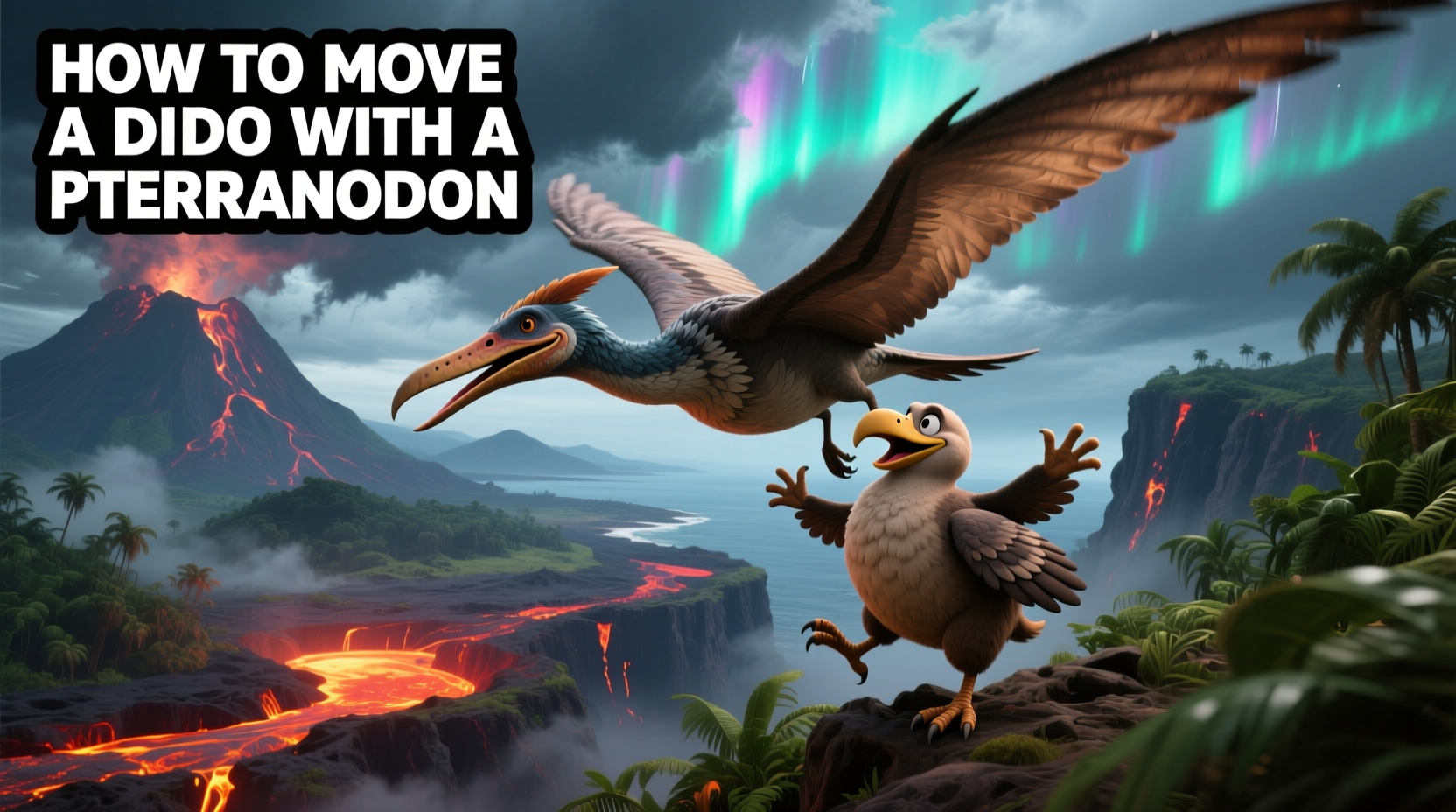 how to pickup dodo bird with pteranodon ark