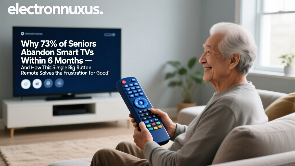 Why 73% of Seniors Abandon Smart TVs Within 6 Months — And How This Simple Big Button Remote Solves the Frustration for Good
