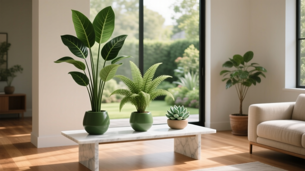 How Tall Should Synthetic Indoor Plants Be in Bright Light