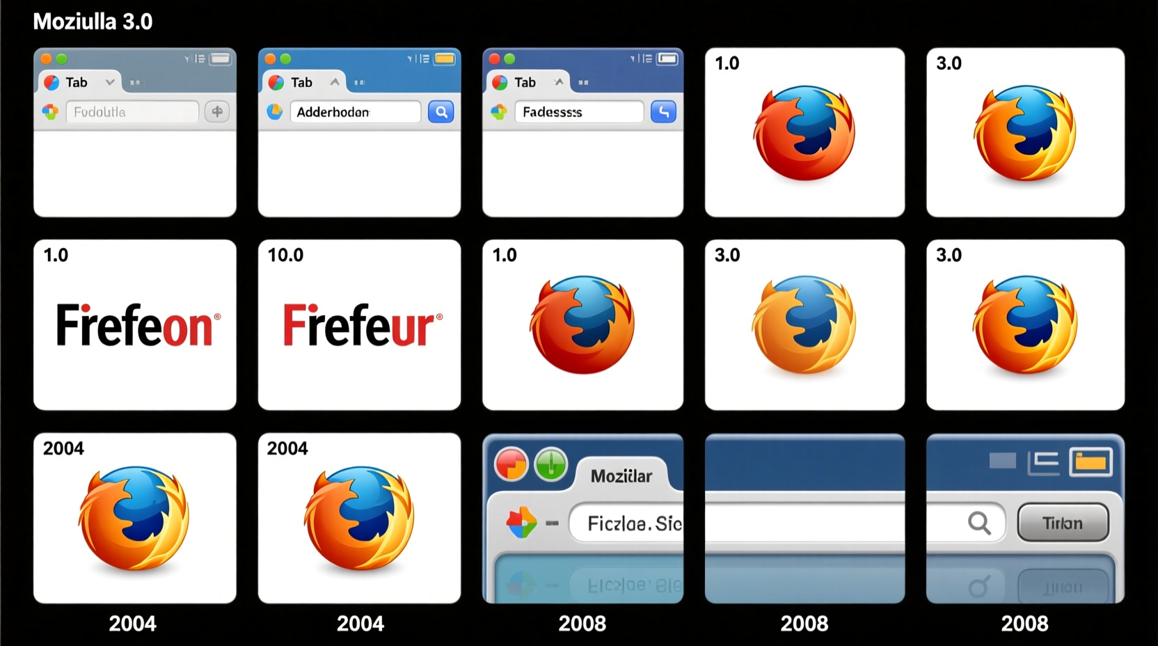 the history of firefox 1 0 to 3 0 in screenshots