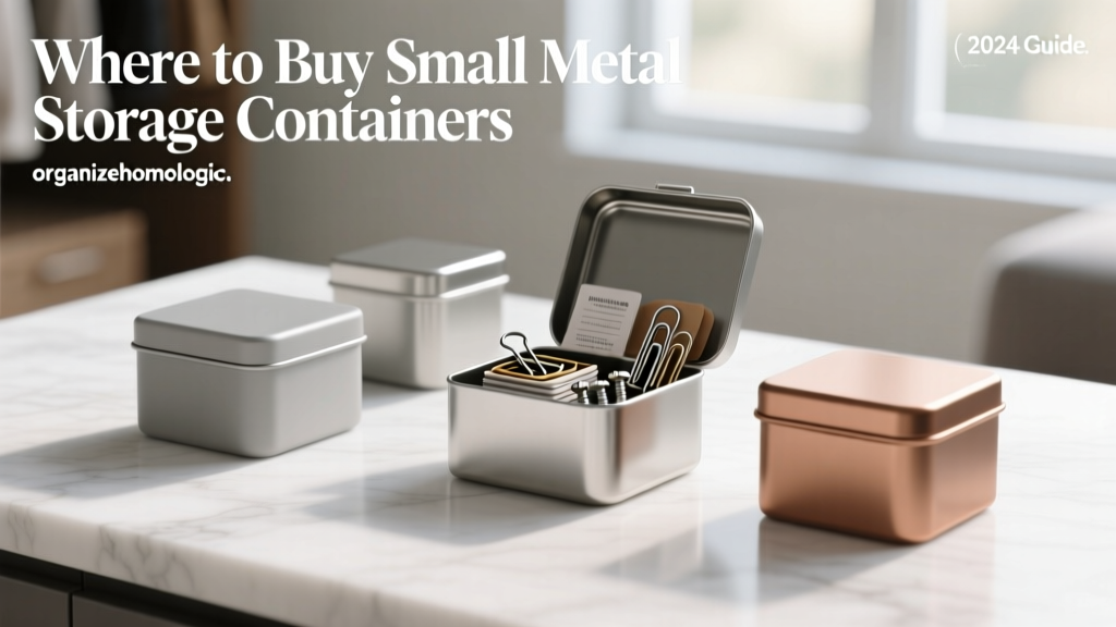 Where to Buy Small Metal Storage Containers (2024 Guide)