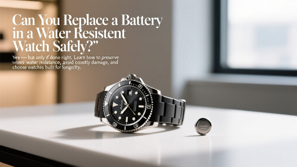 Can You Replace a Battery in a Water Resistant Watch Safely?