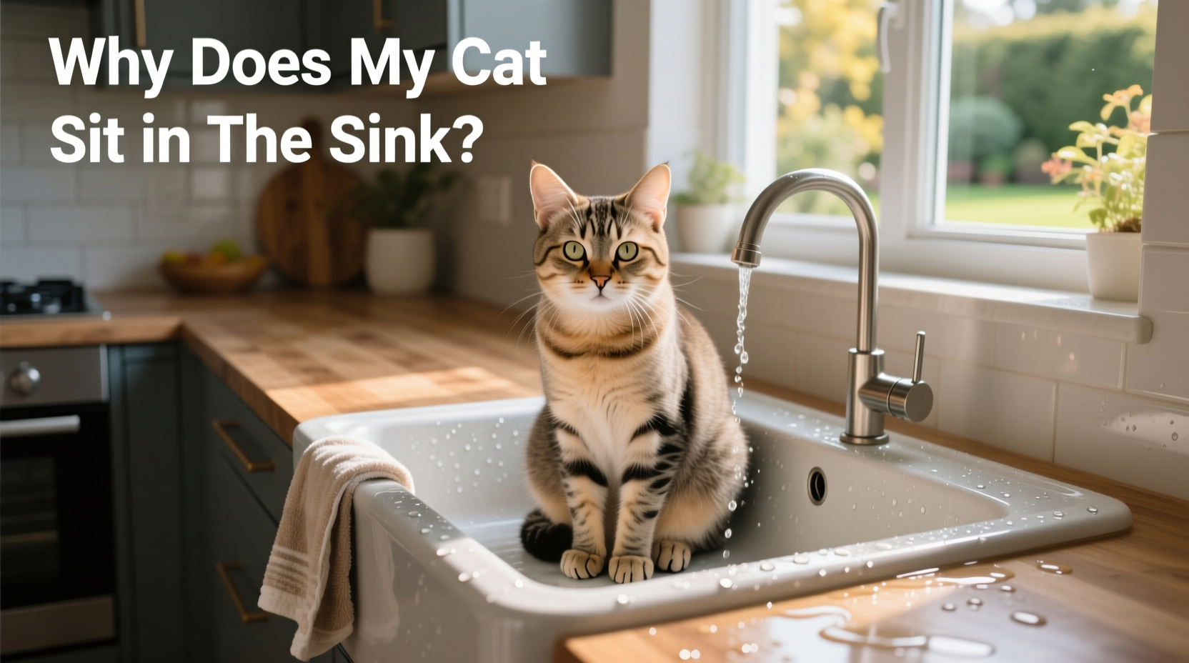 why does my cat sit in the sink and is this behavior normal or concerning