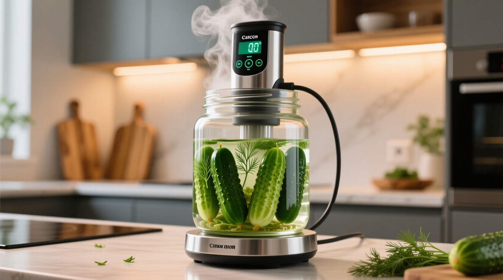 use your sous vide circulator to can pickles
