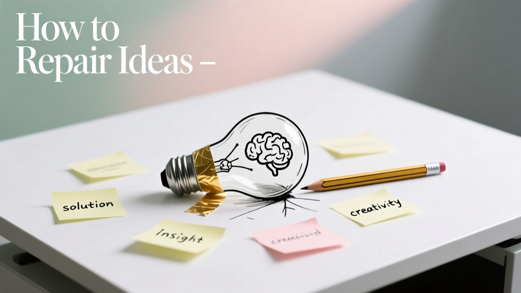 How To Repair Ideas: A Practical Framework for Refining, Stress-Testing, and Rebuilding Flawed Concepts