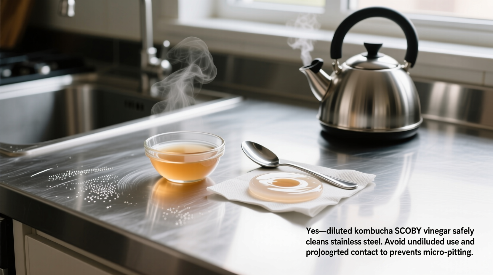 kombucha vinegar stainless steel safety