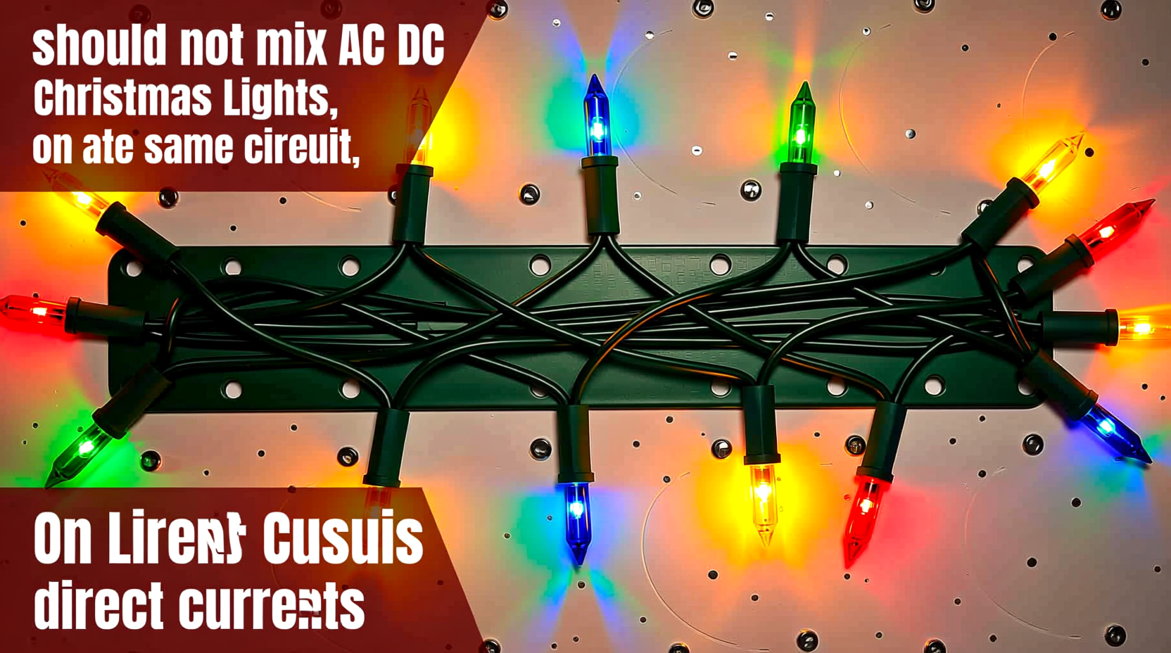 can you mix ac and dc christmas lights on the same circuit without issues