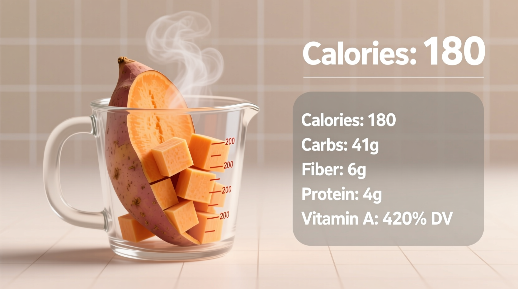 1 Cup Sweet Potato Calories: Complete Nutrition Facts
