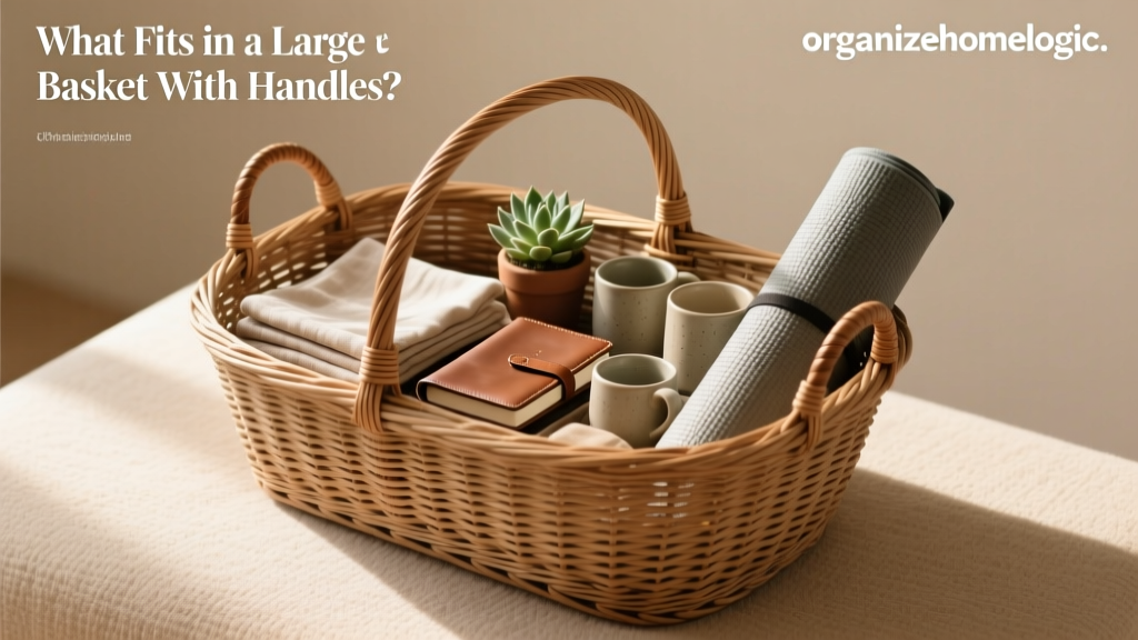 What Fits in a Large Wicker Basket with Handles?
