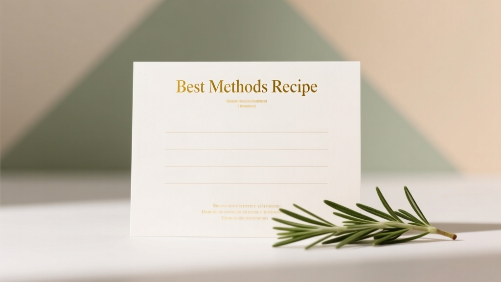 Best Methods Recipe: Precision Techniques, Ingredient