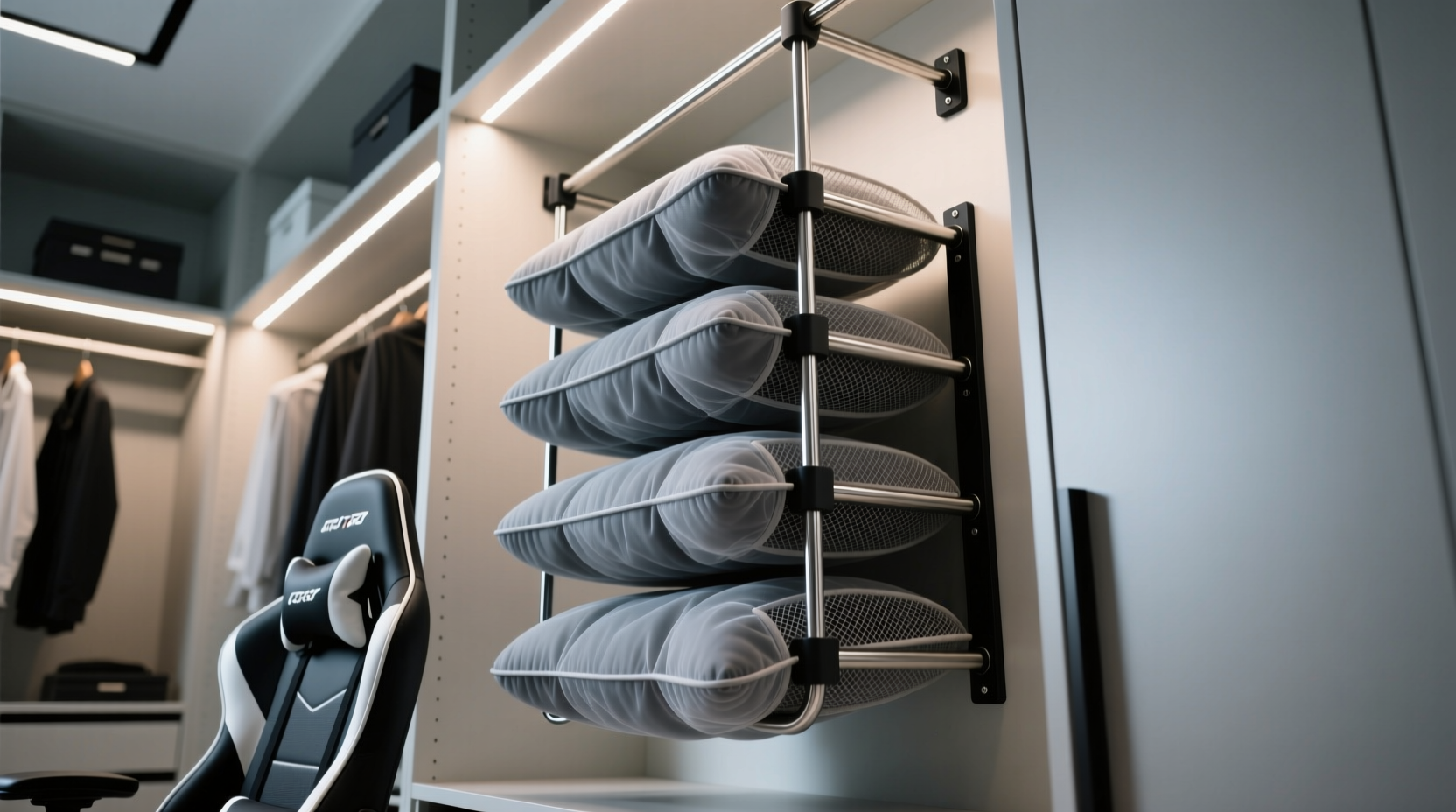 closet organization tips for gaming chair cushions
