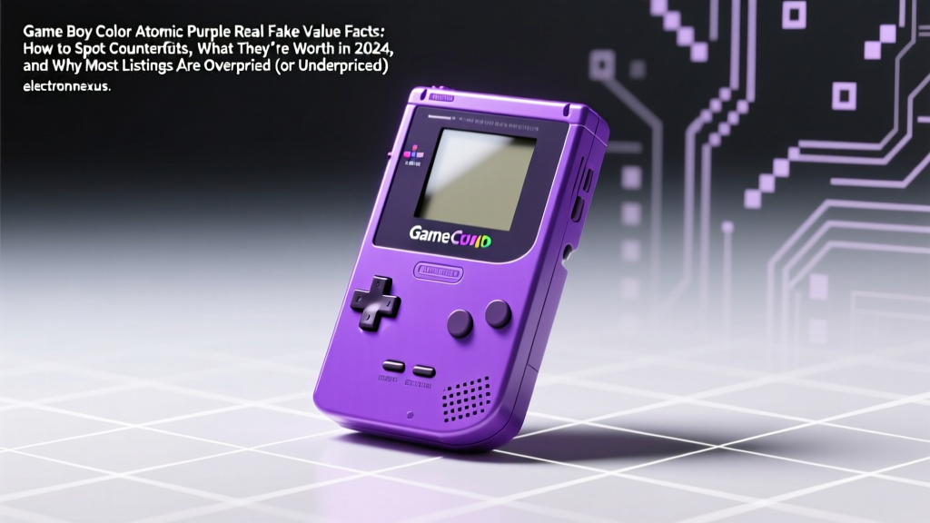 Game Boy Color Atomic Purple Real Fake Value Facts: How to Spot Counterfeits, What They’re Worth in 2024, and Why Most Listings Are Overpriced (or Underpriced)