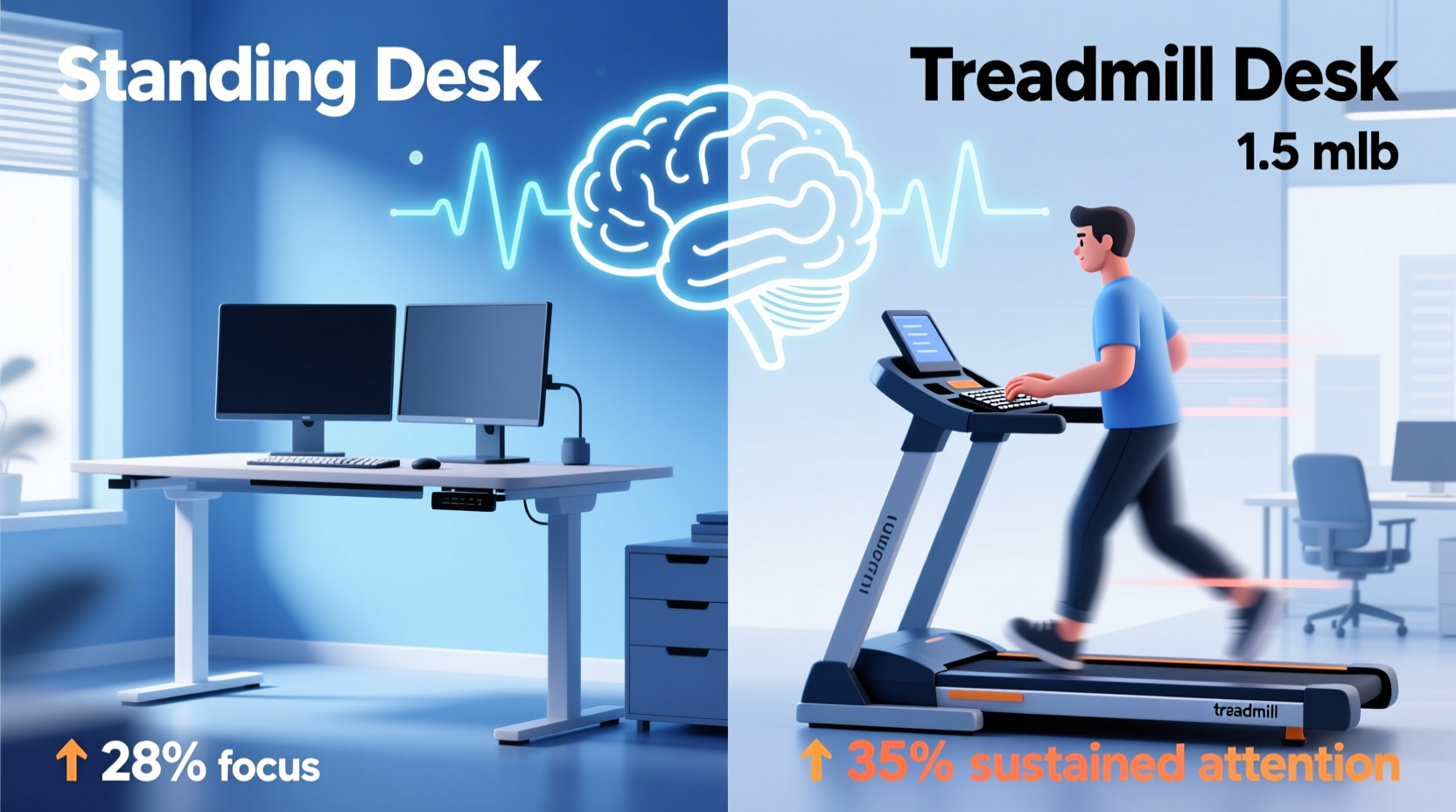 standing desk vs treadmill desk which one improves focus and productivity more