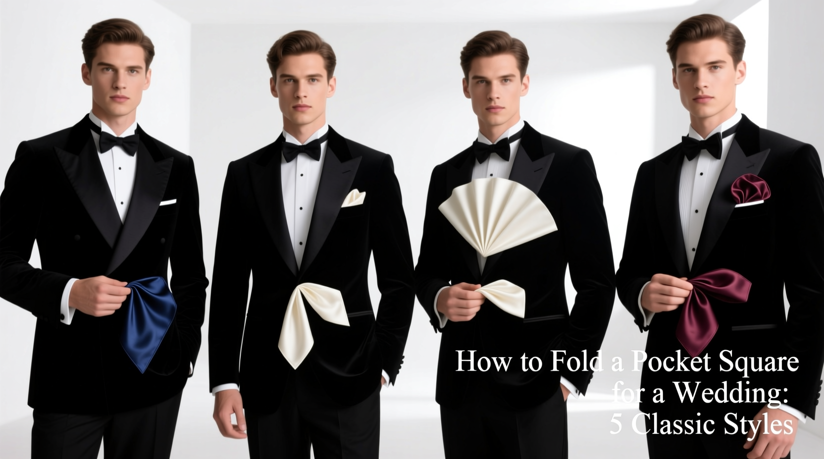 how to fold a pocket square for a wedding